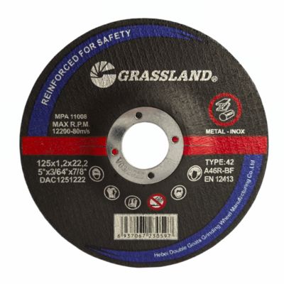 Discos de corte de 125 mm para cortes rápidos, rectos y limpios en acero inoxidable y metales no ferrosos con material unido por resina