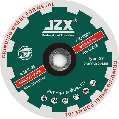 230x6.8x22.23 Inox presionó el tipo 27 de los discos abrasivos del metal