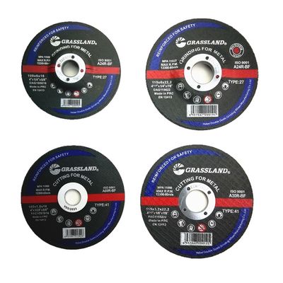 EN12413 abrasivo cortado discos para corte de metales de 4 pulgadas para industrial