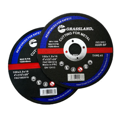 24# Grit Abrasive Metal 100x1.2x16m m Inox que corta los discos para el acero inoxidable