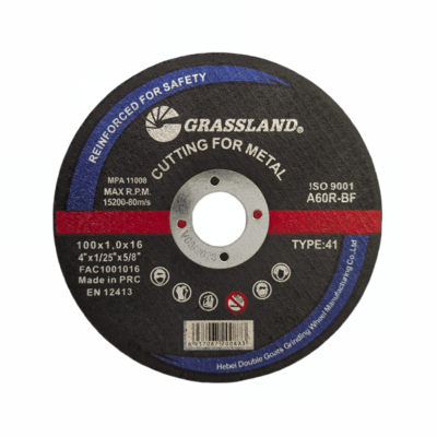 Discos de esmerilado de metal de 4 pulgadas para cortes rectos y sin astillas 100 mm x 1 mm x 16 mm Hoja de rueda continua Abrasivo de óxido de aluminio resistente 80 m/s