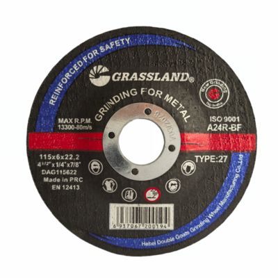 Discos de corte de metal GRASSLAND 115mm X 6mm X 22.2mm para corte preciso y sin vibraciones