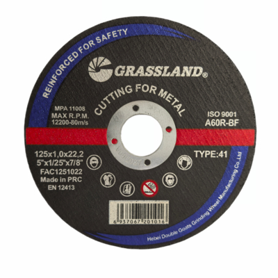 Discos de corte de metal GRASSLAND 125mm X 1mm X 22.2mm para corte preciso y sin vibraciones