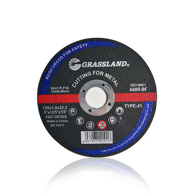 Discos de corte de metal GRASSLAND 125mm X 1mm X 22.2mm para corte preciso y sin vibraciones