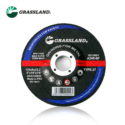 GRASSLAND 5 "discos de molienda de metal 125 mm X 6 mm X 22.2 mm para el corte libre de contaminantes de acero inoxidable