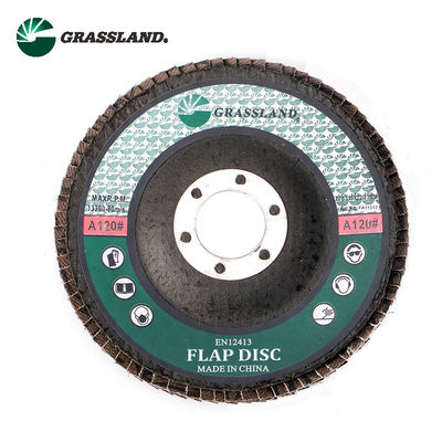 4-1/2 adentro. 120 rueda de disco de la aleta de Grit Polishing Aluminum Oxide 27