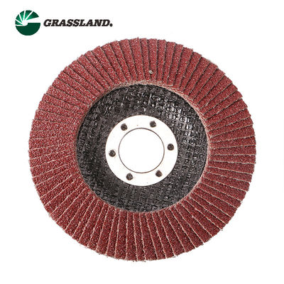 4-1/2 adentro. 120 rueda de disco de la aleta de Grit Polishing Aluminum Oxide 27