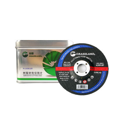 Discos de corte de acero inoxidable de 4" 100 mm X 3,2 mm X 16 mm para amoladora angular, utilizando grano abrasivo de óxido de aluminio EN 12413