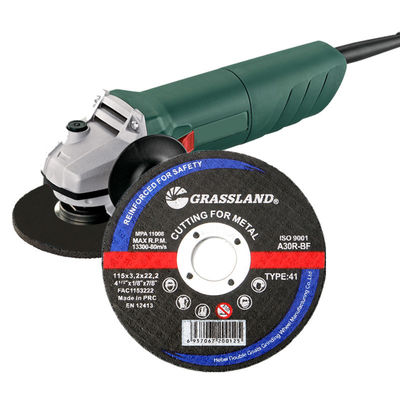 GRASSLAND  Discos de corte de metal abrasivo de resina para acero inoxidable 115 X 3.2 X 22.2 Amoladora angular