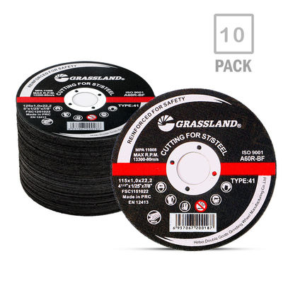 GRASSLAND 4,5 "discos de corte de metal 115 mm X 1,0 mm X 22,2 mm para el corte sin contaminantes de acero inoxidable