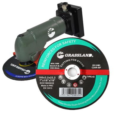 Discos de corte de piedra de resina, 180 mm de diámetro, 3,2 mm de grosor, 22,2 mm de tamaño de orificio, compatibles con amoladoras angulares de alta velocidad