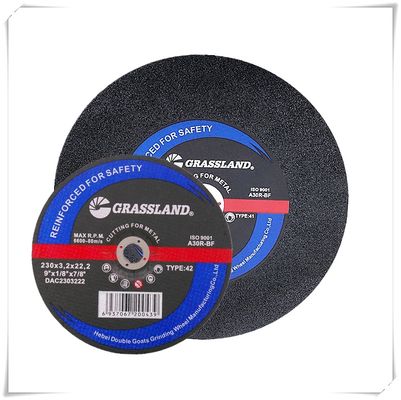 9 en 230m m todos los discos para corte de metales abrasivos de acero de En12413 230x3.2x22