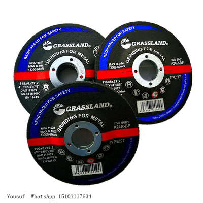 5&quot; metal tipo 27 de la muela abrasiva del abrasivo de 125 de x 6 x de 22.23m m